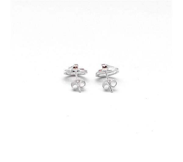Unique And Co Ladies Unique And Co Sterling, gold,CZ Stud Earrings