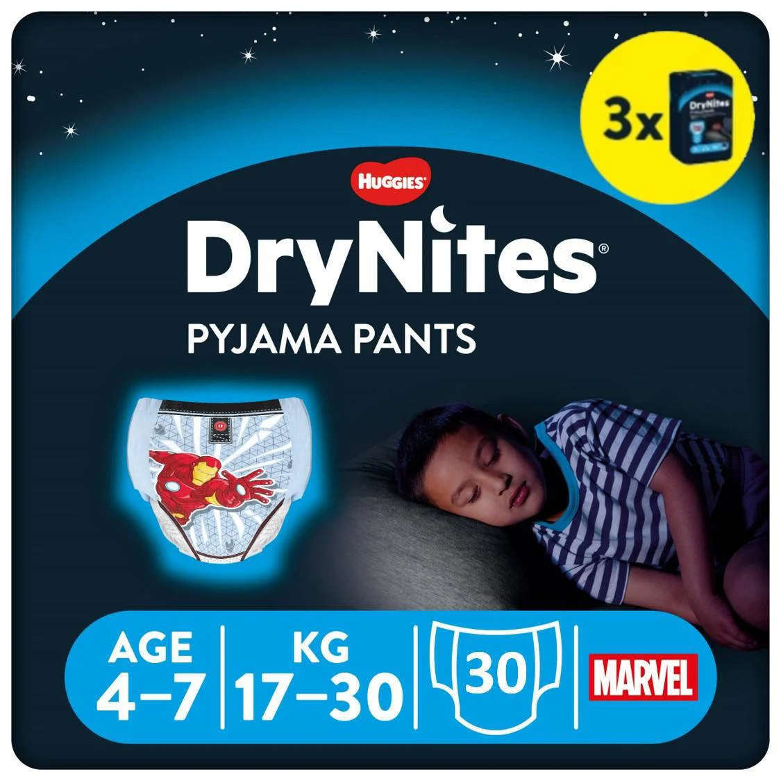 Huggies luierbroekjes - jongens - 4-7 jaar - 30 stuks