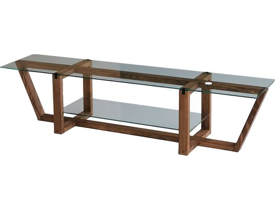 CONCEPT1 - Meuble TV Amalfi noyer 158 x 35 x h35 cm