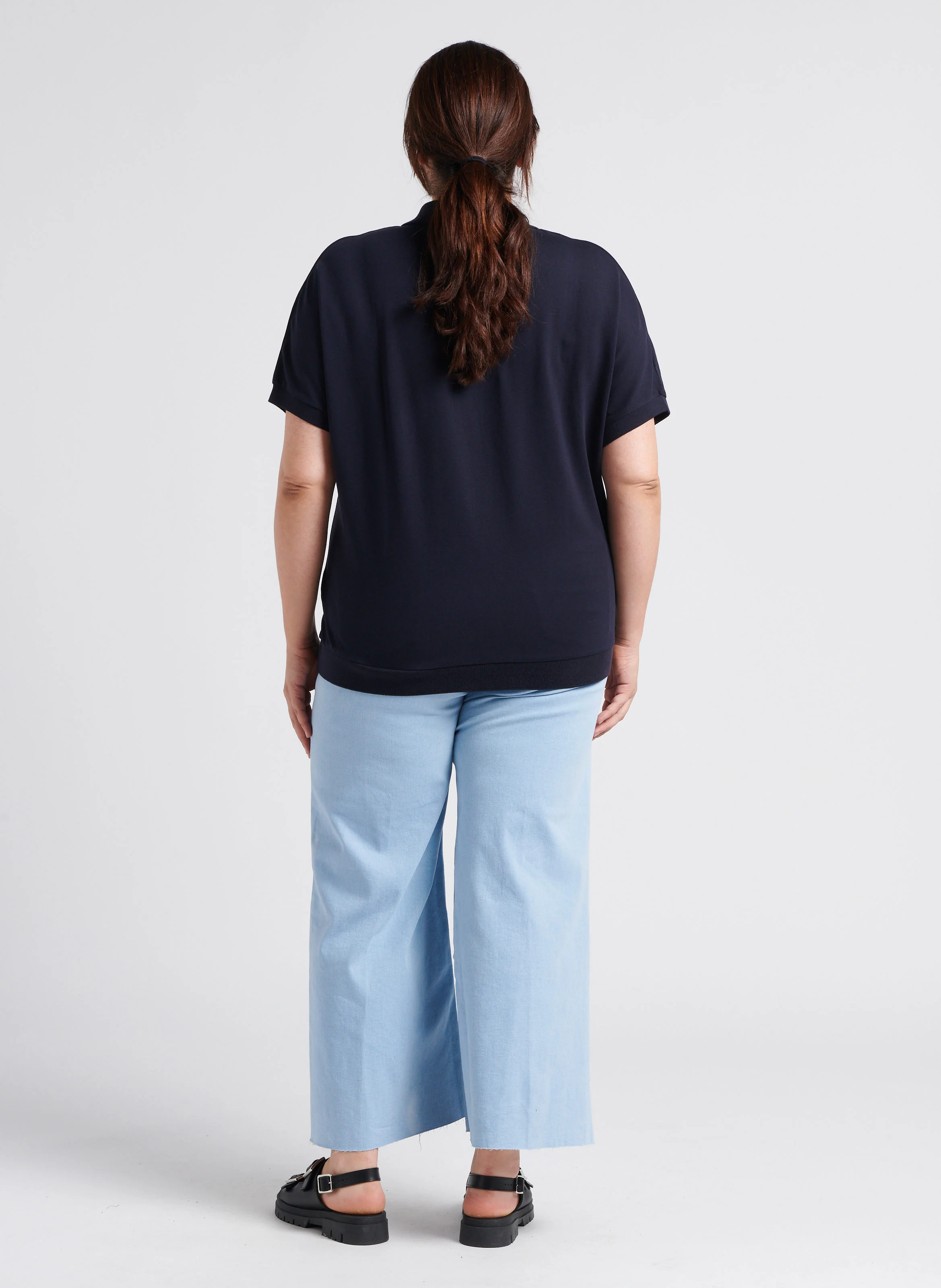 Polo droit manches courtes | Bleu