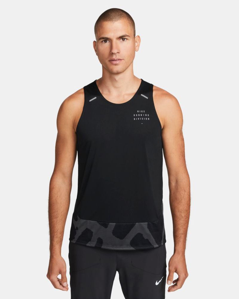 Haut de running sans manches Nike Dri-FIT Noir pour homme