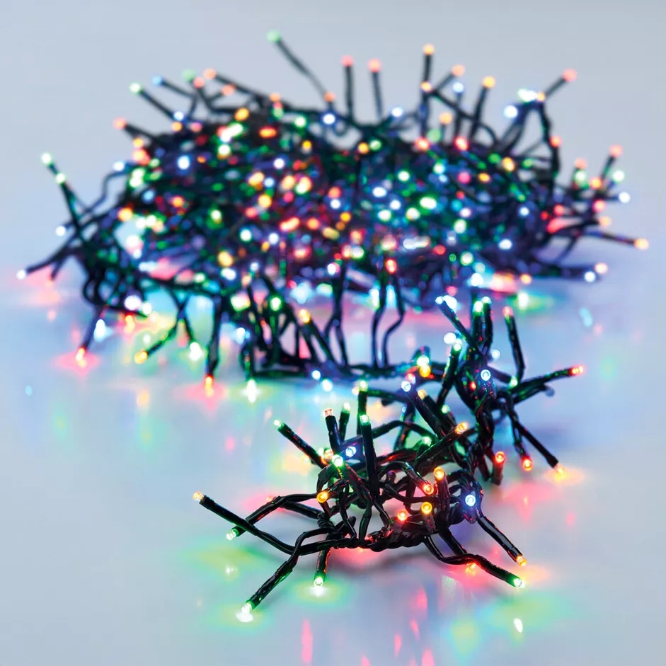 Guirlande lumineuse 8,40 m 1152 LED câble noir Boa Multicouleur