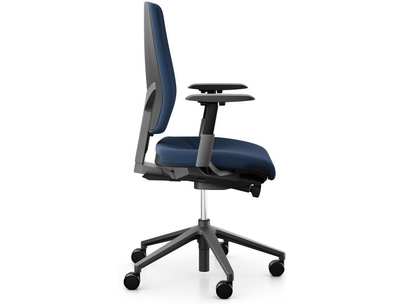 Giroflex Bürostuhl 68 mit Polsterrücken und Armlehnen, Dunk Klassischer Arbeitsstuhl ideal für aktives Sitzen