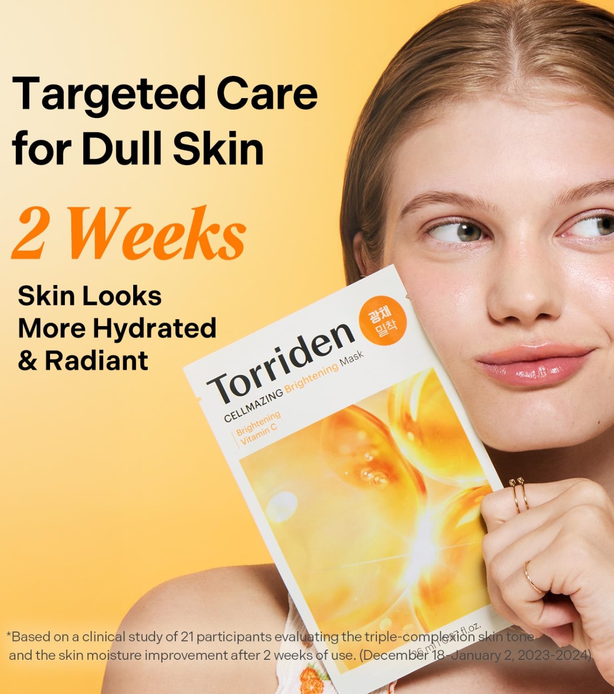 Torriden - *Cellmazing* - Máscara Facial Iluminadora Vitamin C