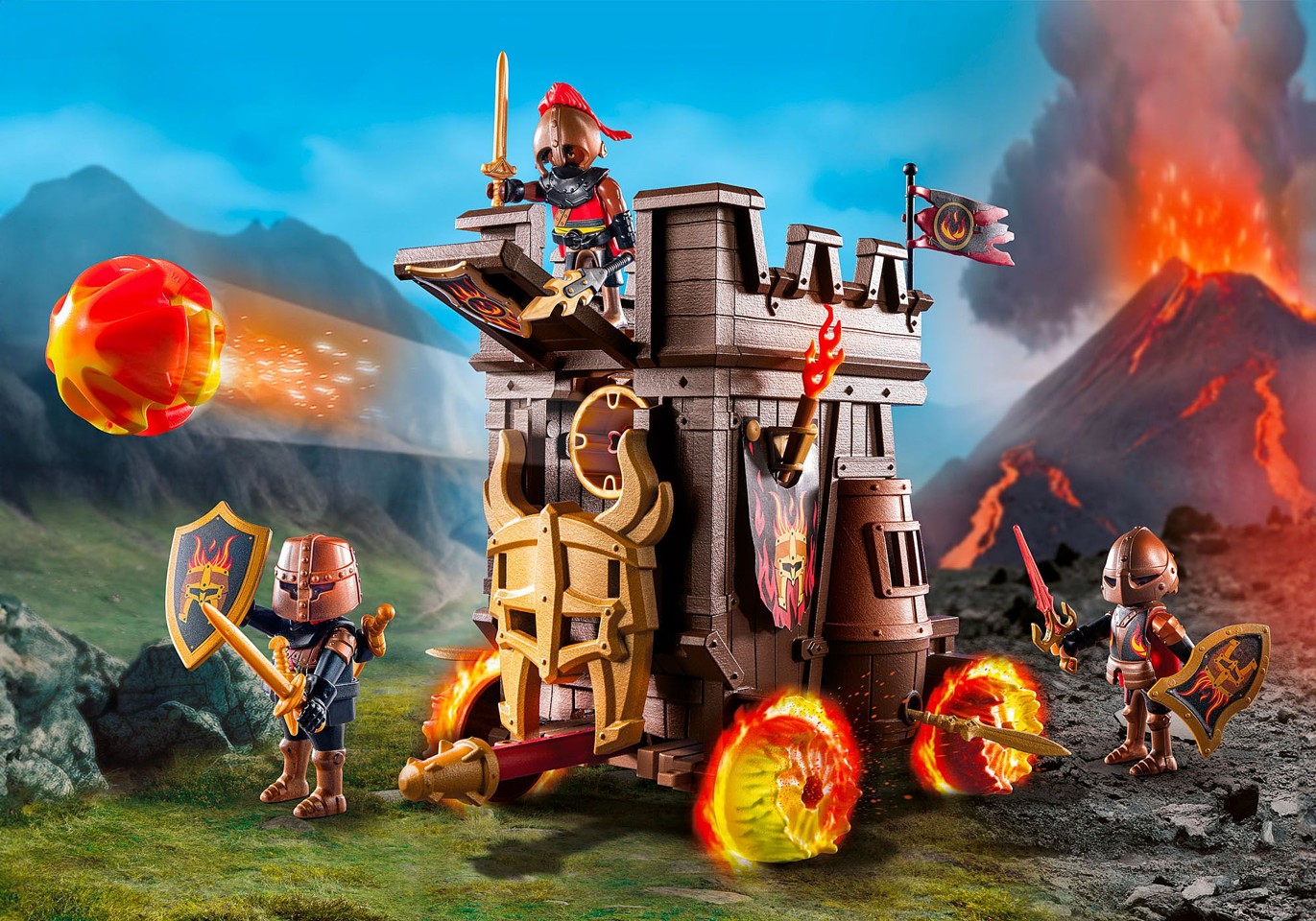 Playmobil - Battle wagon with fire cannon (71643)