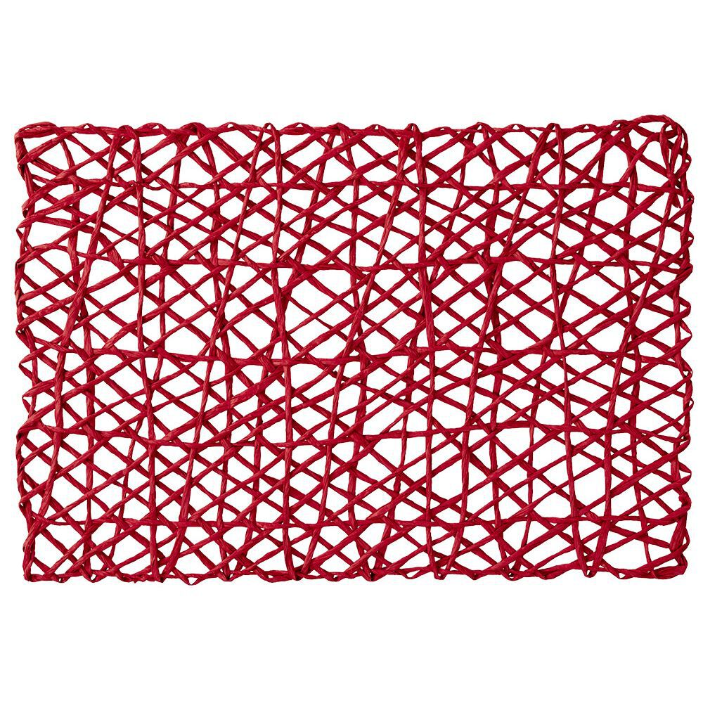 Set de table design filaire rouge 45x30 cm