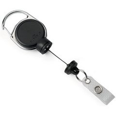 Enrouleur 'EXTRA STRONG', pour porte-carte, noir