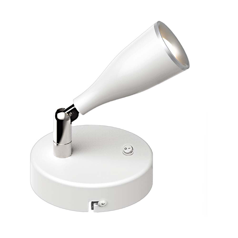V-TAC VT-805-N - LED wandlampen - schakelaar - IP20 - wit - 4,5W - 420 lumen - 3000K