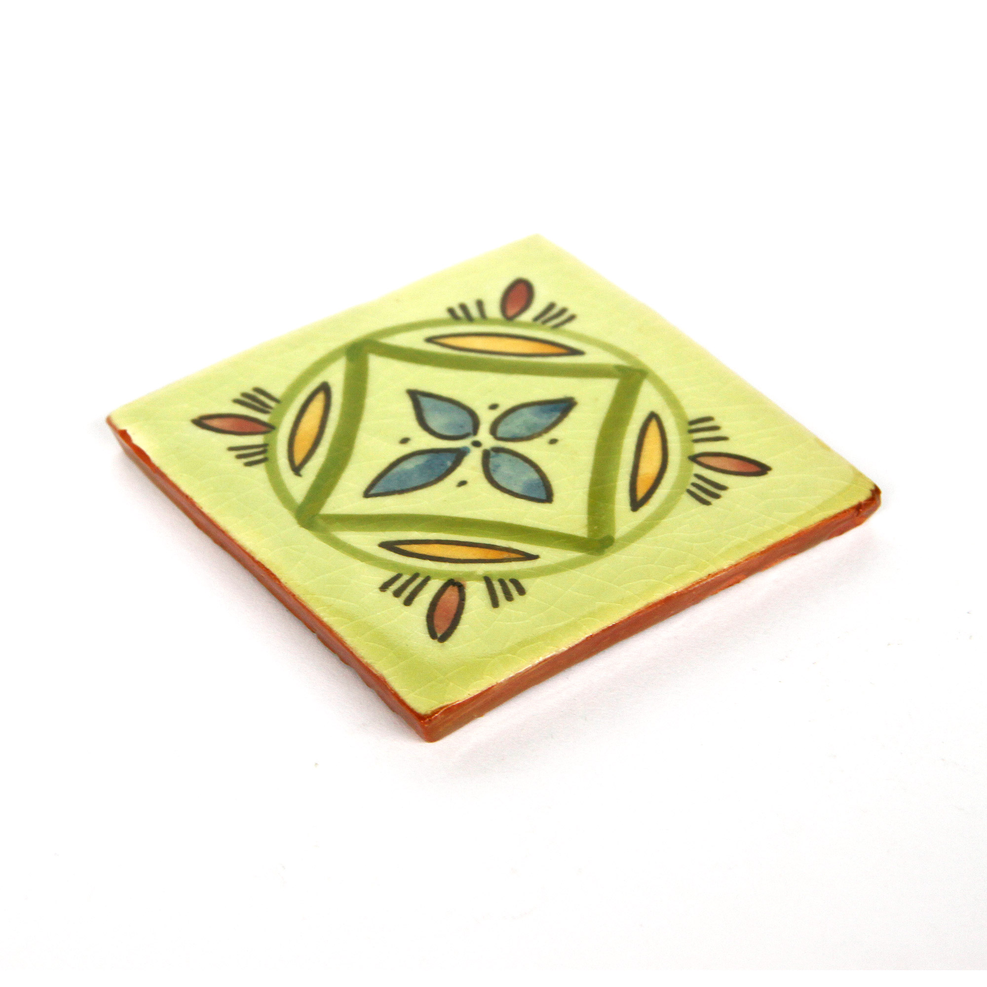 Kachel 'Mandala', H 10 cm, B 10 cm von fischer's lagerhaus