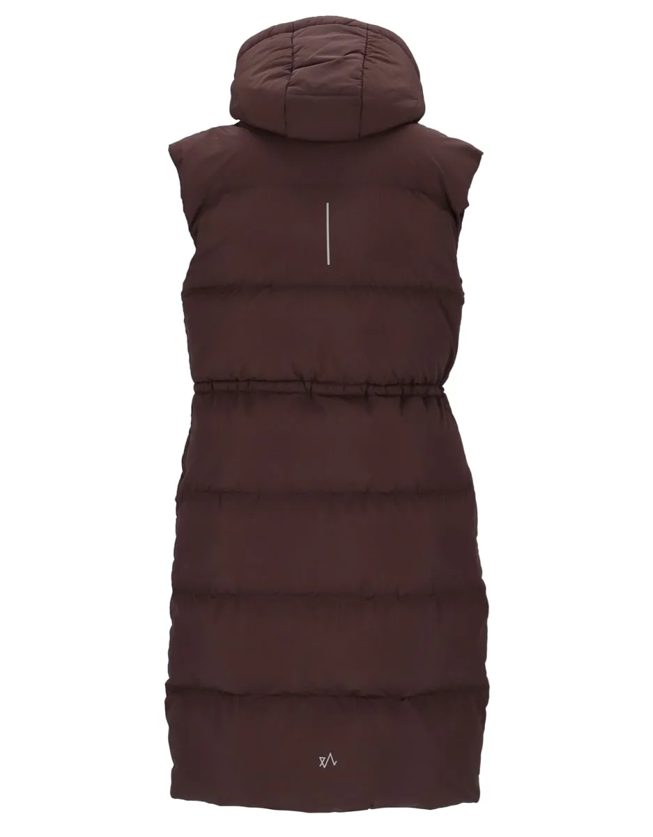 Twentyfour Mode Eva Puffy Vest D Mørk Brun