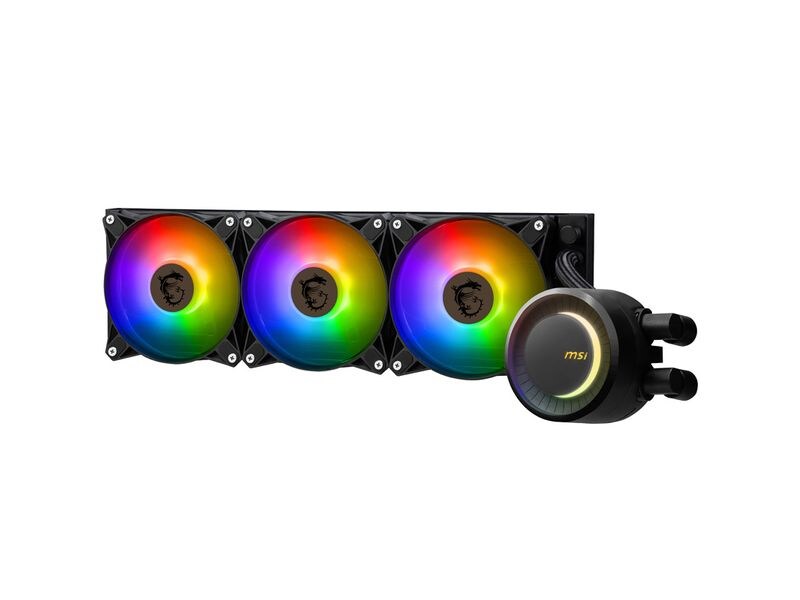 MSI Wasserkühlung MAG CORELIQUID E360 MSI MAG CORELIQUID E360 Computerkühlsystem Hauptplatine, Prozessor Flüssigkeitskühlung 12 cm Schwarz