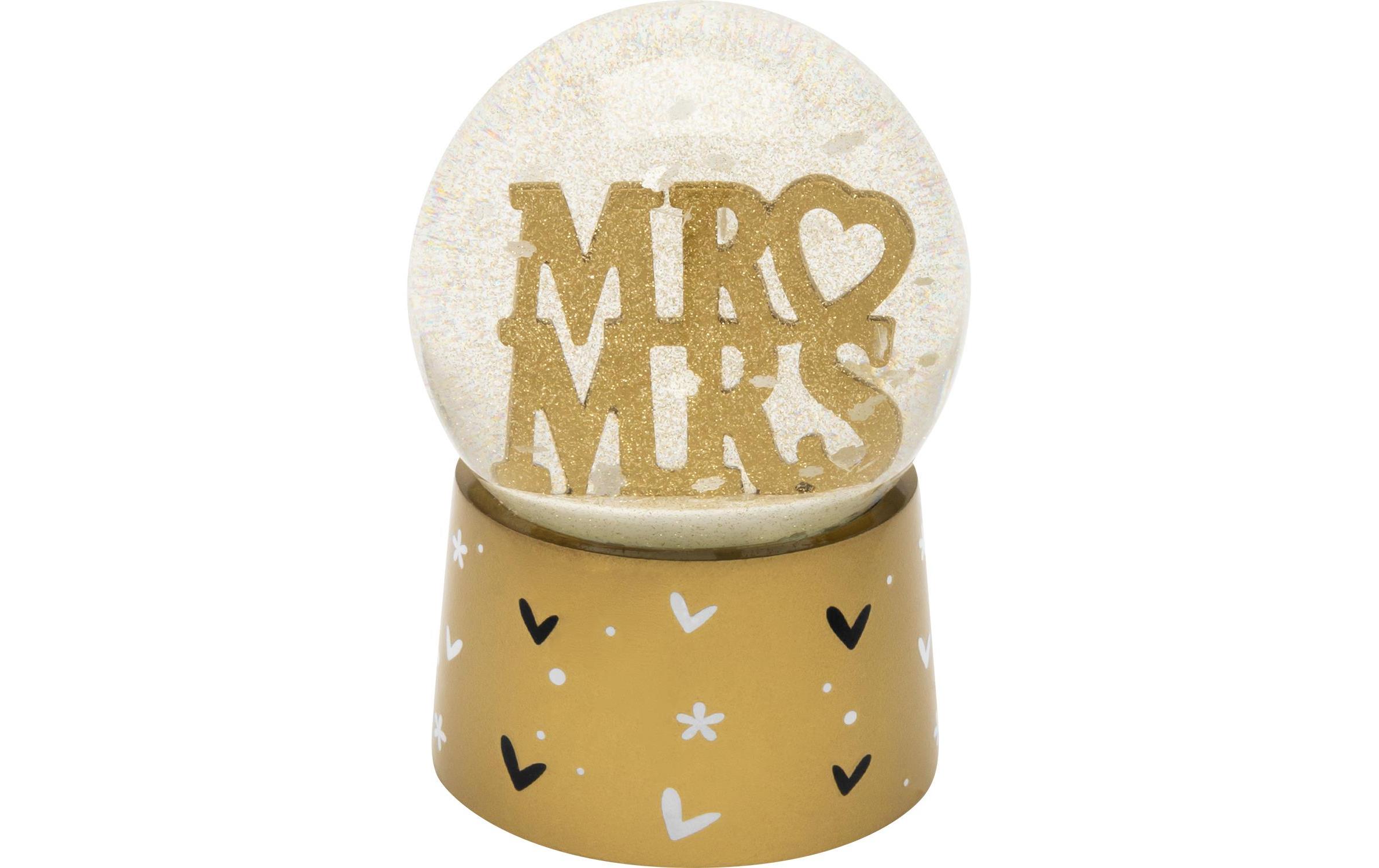 Mr & Mrs Gold, 1 StückSchneekugel