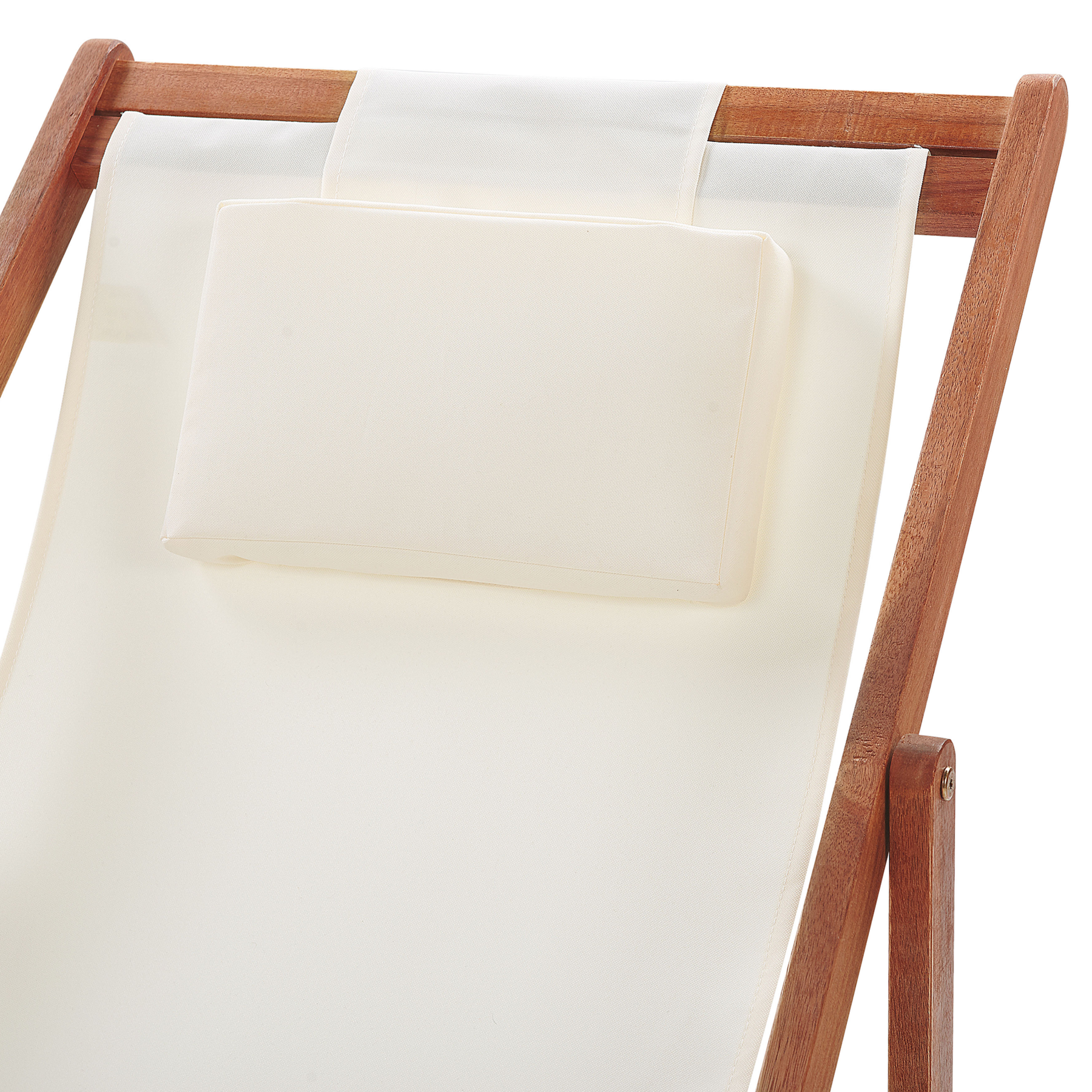 Beliani - AVELLINO - Ligbed - Gebroken wit - Polyester