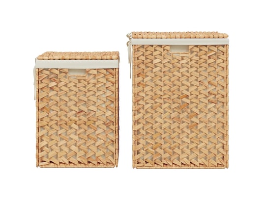 VIDAXL - Paniers à linge 2 pcs hyacinthe d'eau
