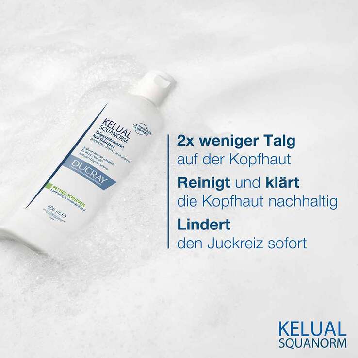 Ducray Kelual Squanorm Anti-Schuppen Shampoo fettig, 400 ml