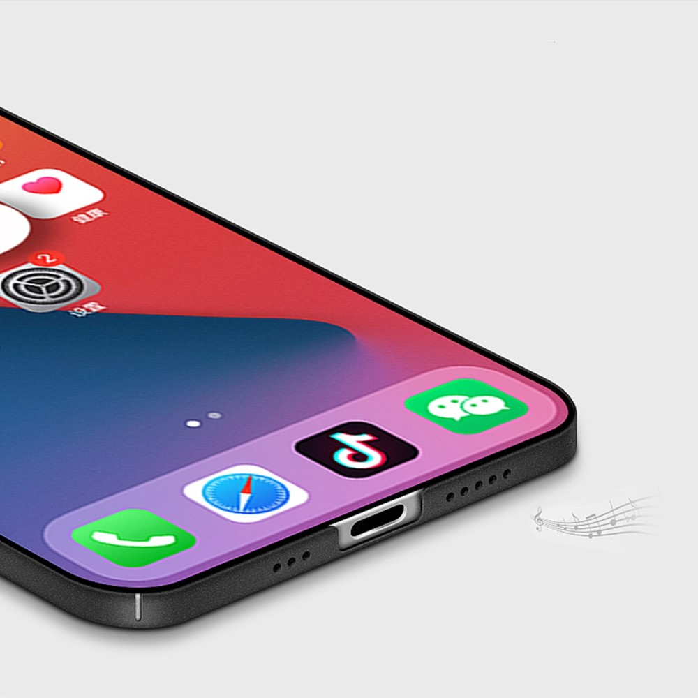 iPhone 14 Hülle Hardcase Super Slim   Kameraschutz - Grau (Matt)