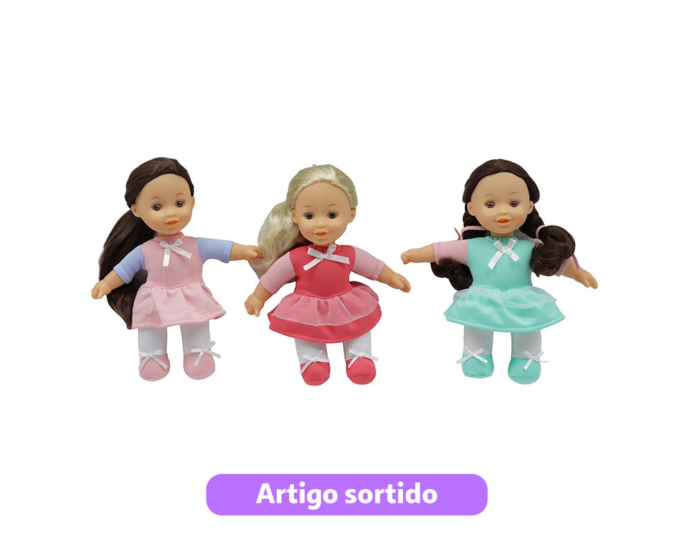 BONECA COM CORPO SOFT ONE TWO FUN 25CM