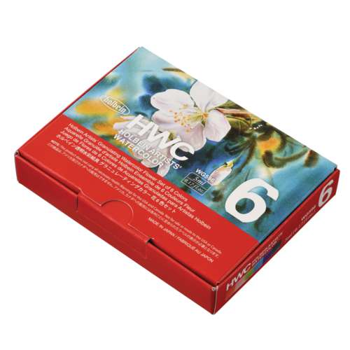 HOLBEIN Künstler-Aquarellfarben 6er-Sets, granulierend