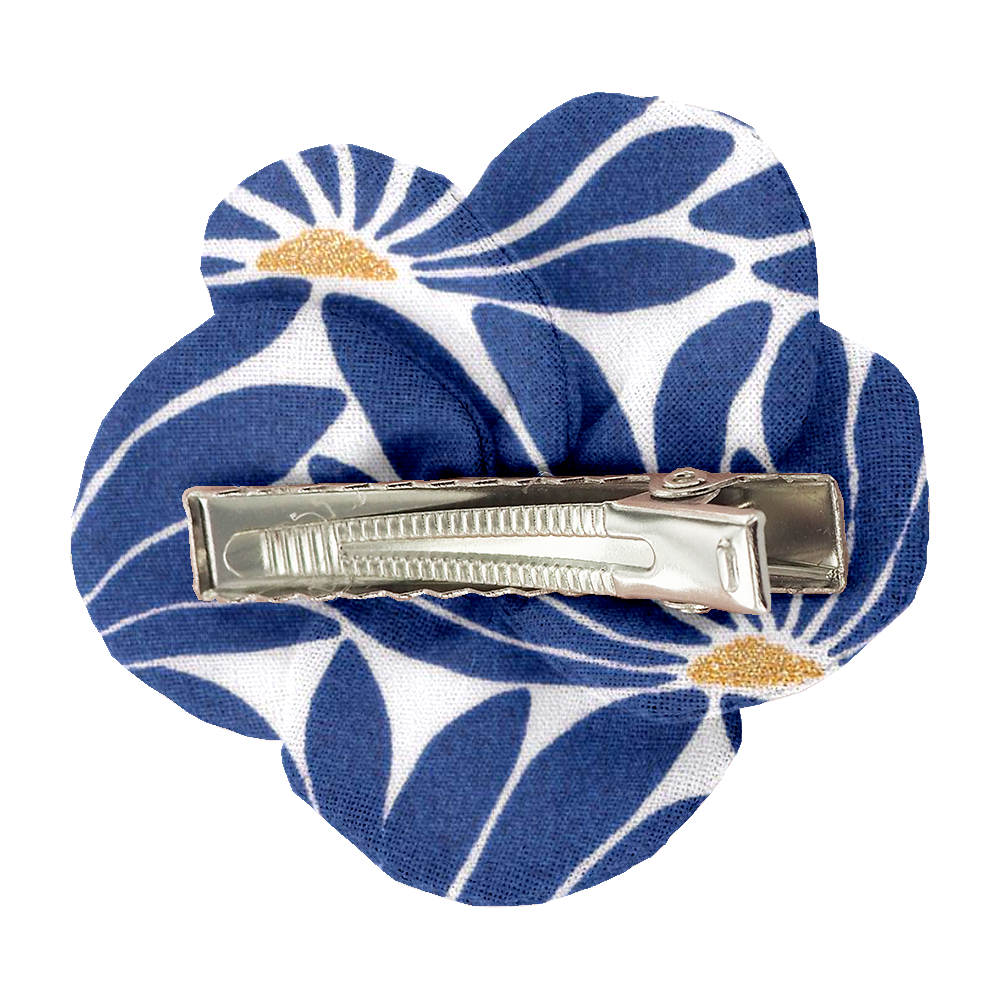 Petite Barrette Pétales De Fleur Soleil Levant