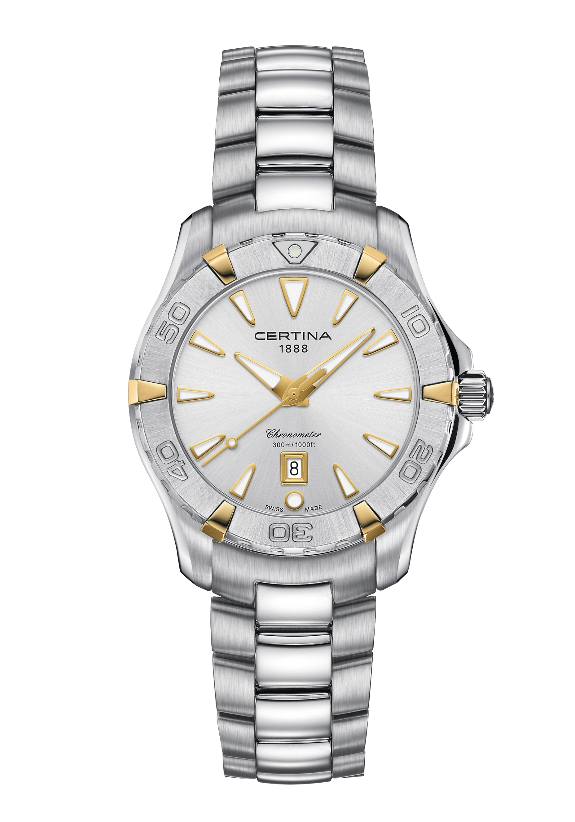 Certina DS Action Damenuhr Chronometer Silber