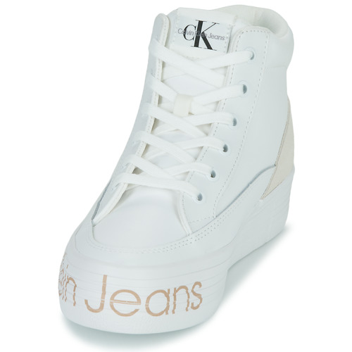 Calvin Klein Jeans - VULC FLATF MID WRAP AROUND LOGO - Blanc