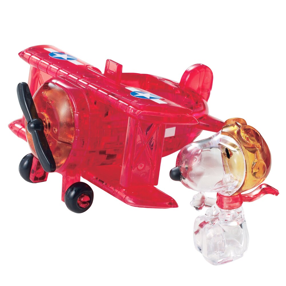 HCM Kinzel Crystal Puzzle Snoopy im Flugzeug