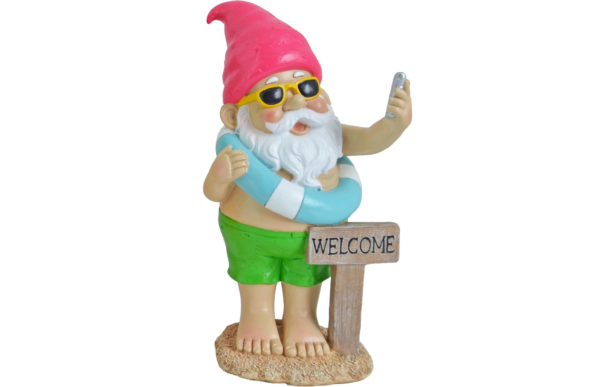 Dekofigur »Dameco Gartenzwerg Beach Welcome«