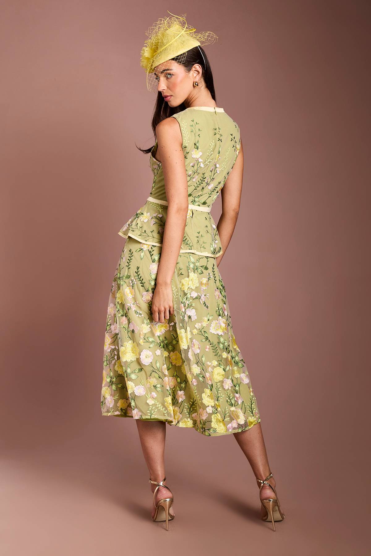 Coast Robe Midi En Tulle Brodé Lisa Tan