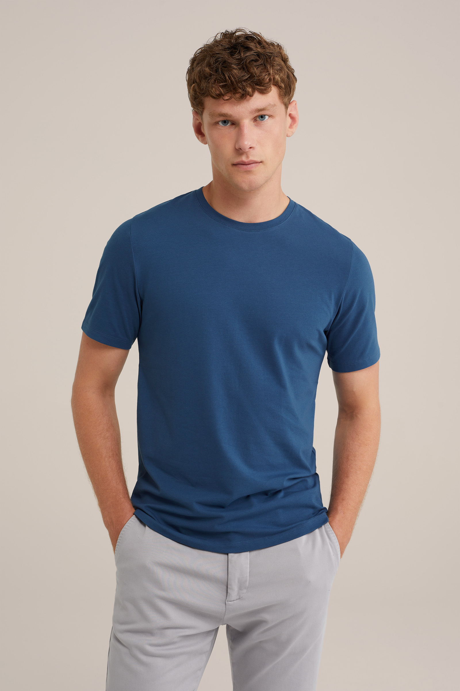 T-shirt WE Fashion Donkerblauw