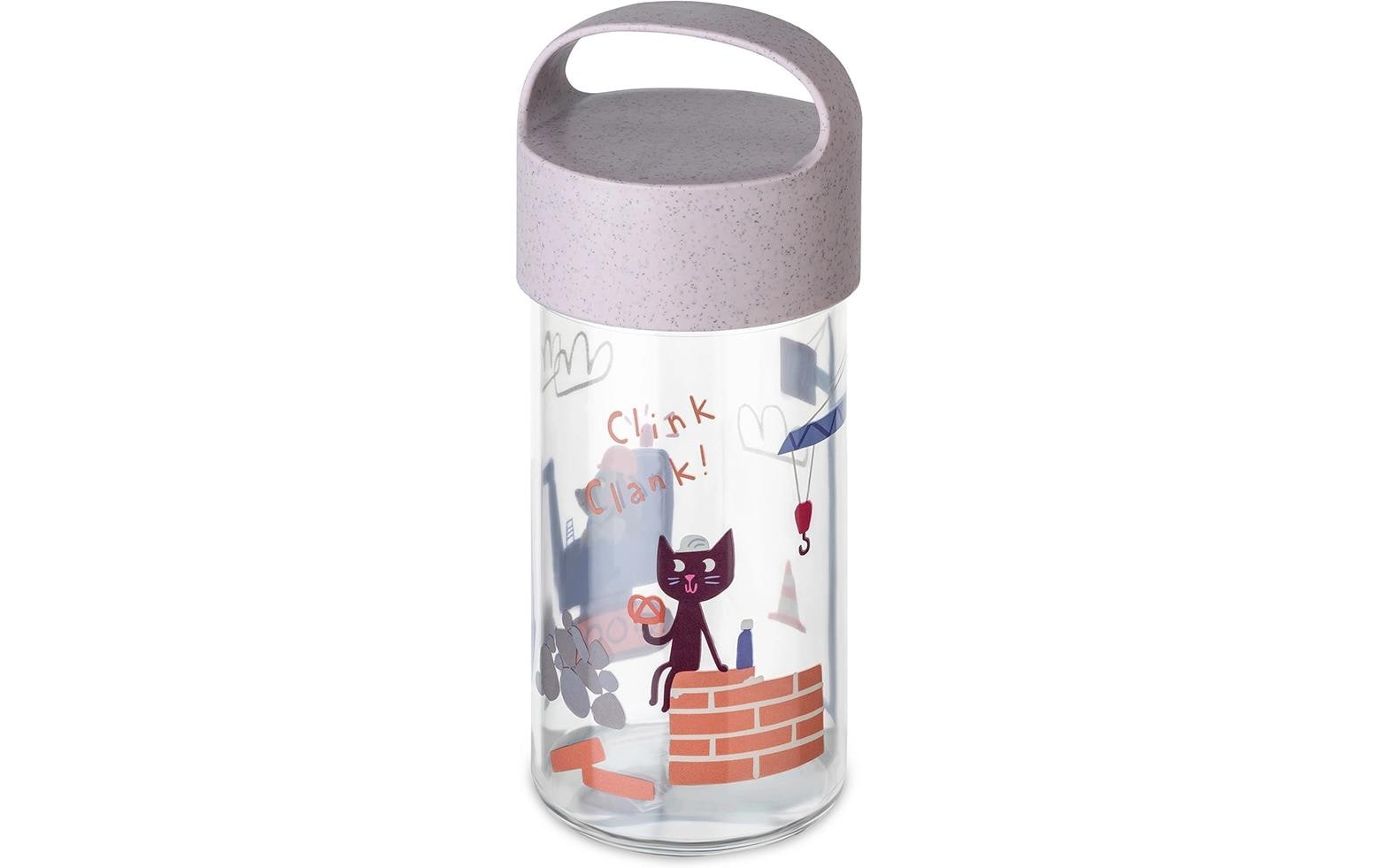 Snack- und Trinkflasche TRUCKS purple grey 500 mlSnackpot