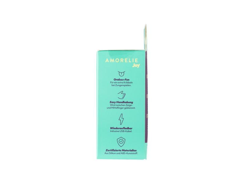 Amorelie Fingervibrator «Twerk» Türkis Hochwertiges Sextoy im kompakten Format