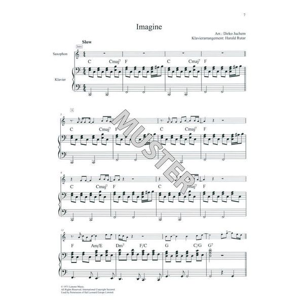 Schott Rock Ballads Tenor Saxophone