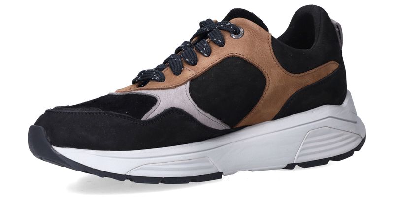 Xsensible Rialto Stretchwalker Sneakers Zwart Heren
