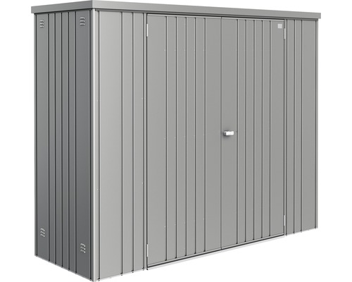 Biohort tuinhuis, maat 230, 227 x 83 cm, kwartsgrijs metallic