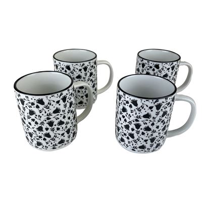 Vaisselle blanche et noire