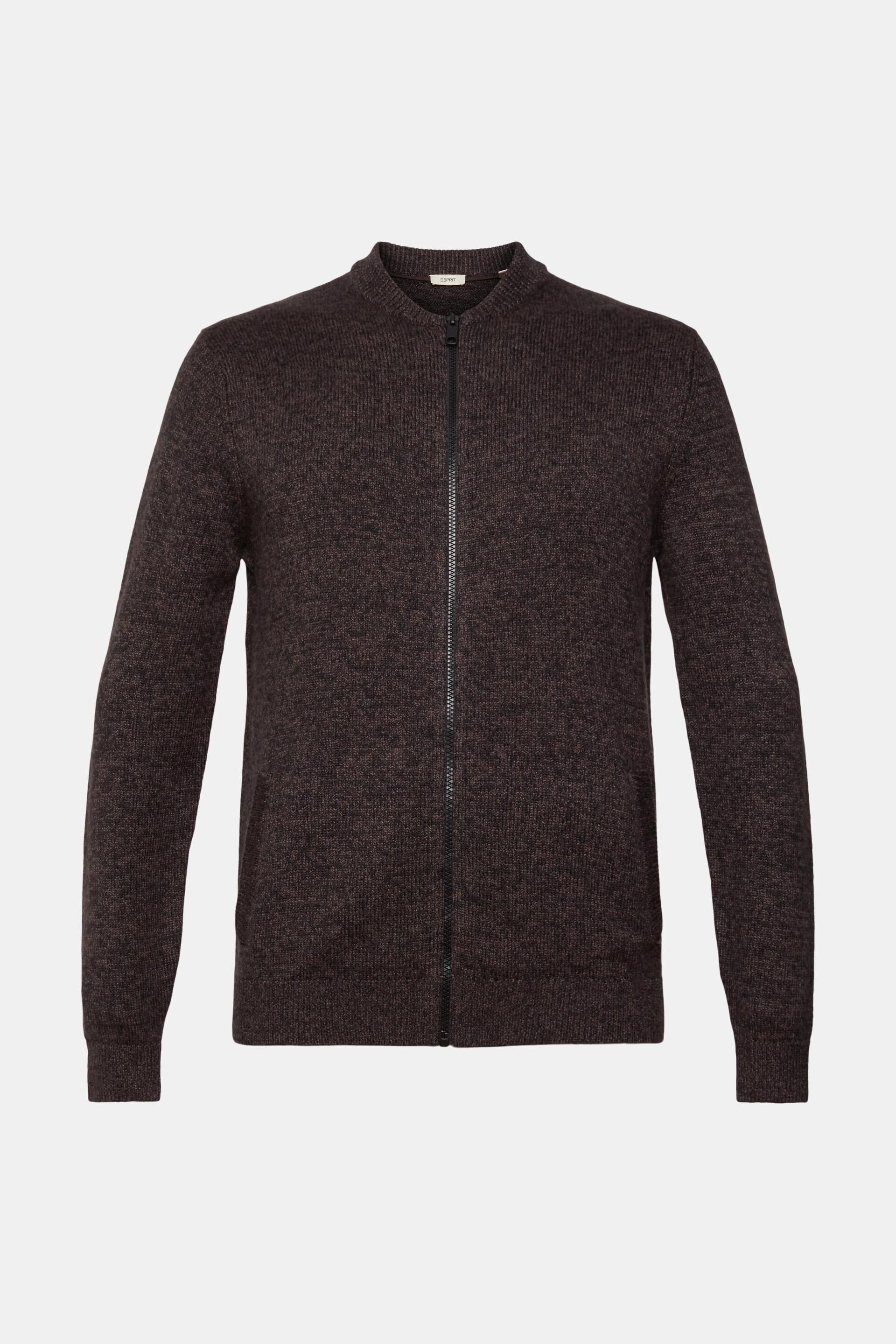 Cardigan zippé en maille
