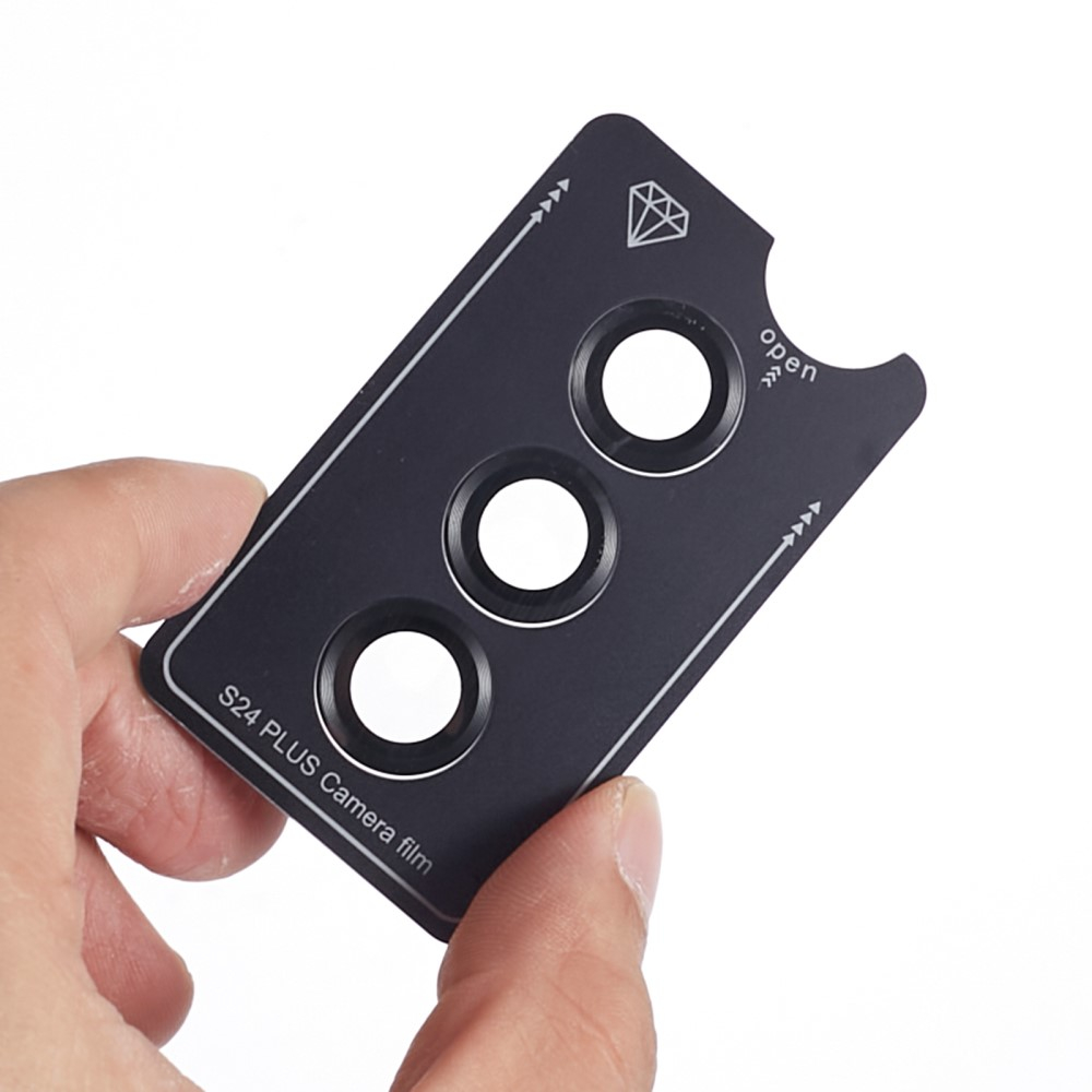 Samsung Galaxy S24  Plus Kameraschutz Objektiv Ring Protector Abdeckung - Grau