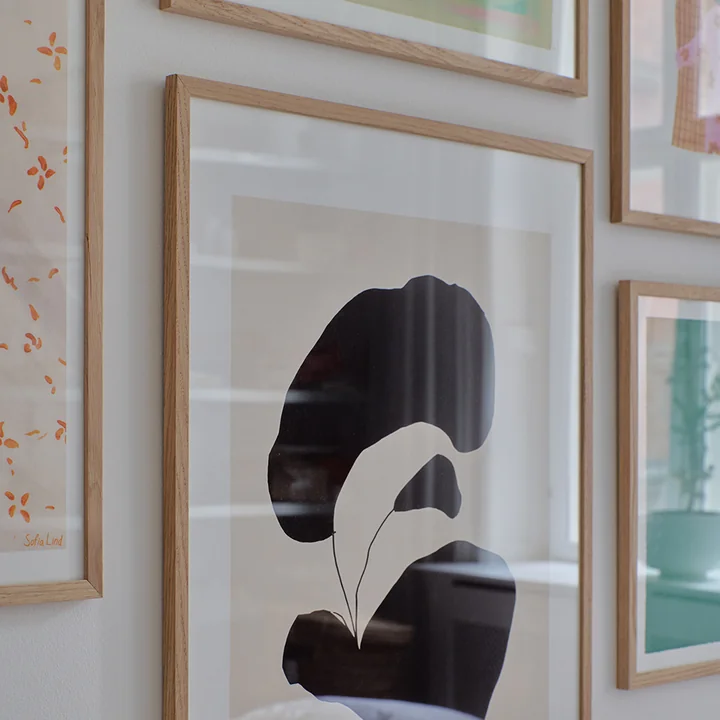 The Poster Club - Bilderrahmen Eiche natur, Plexiglas, 70 x 100 cm