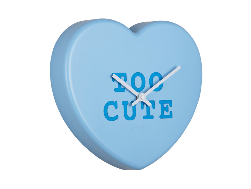 Wall Clock Heart Candy KA5985LB Soft blue