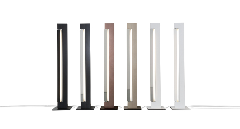 Nemo Ara vloerlamp LED dim to warm champagne polished