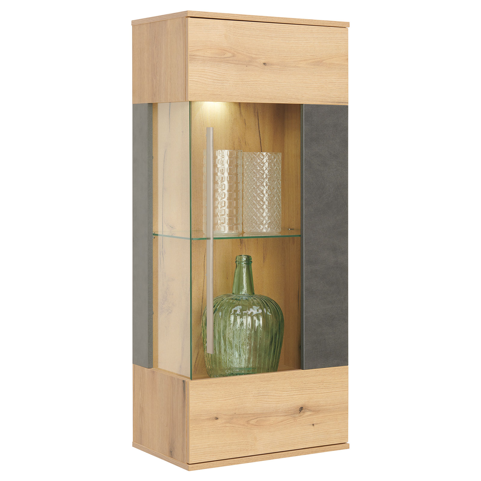 Hängevitrine - Coast Evoke Eiche - Matera dunkel - 53 cm breit