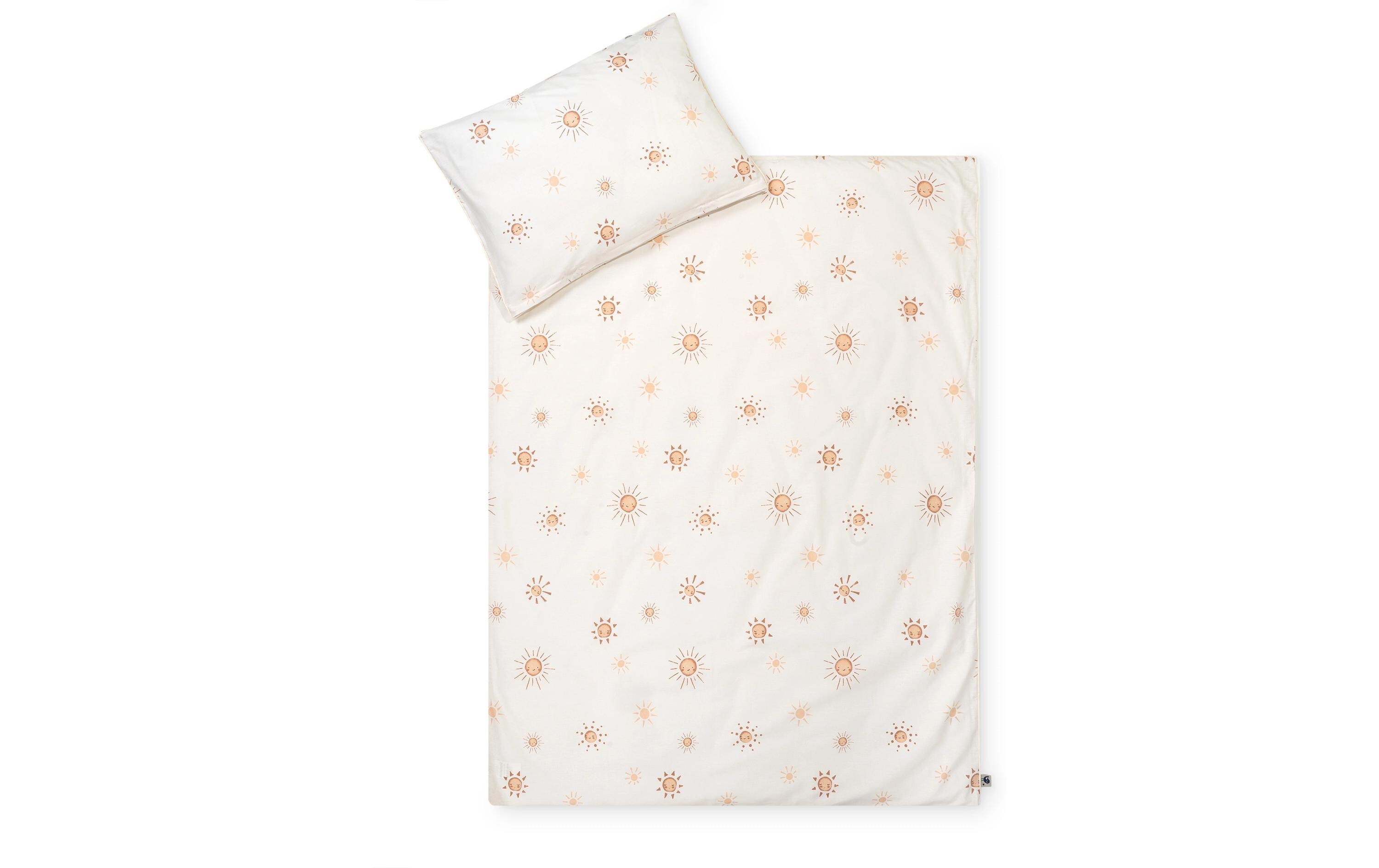 Kinderbettwäsche Organic Sunshine 100 x 135 + 40 x 60 cmBettwäsche-Set mit Sunshine-Motiven