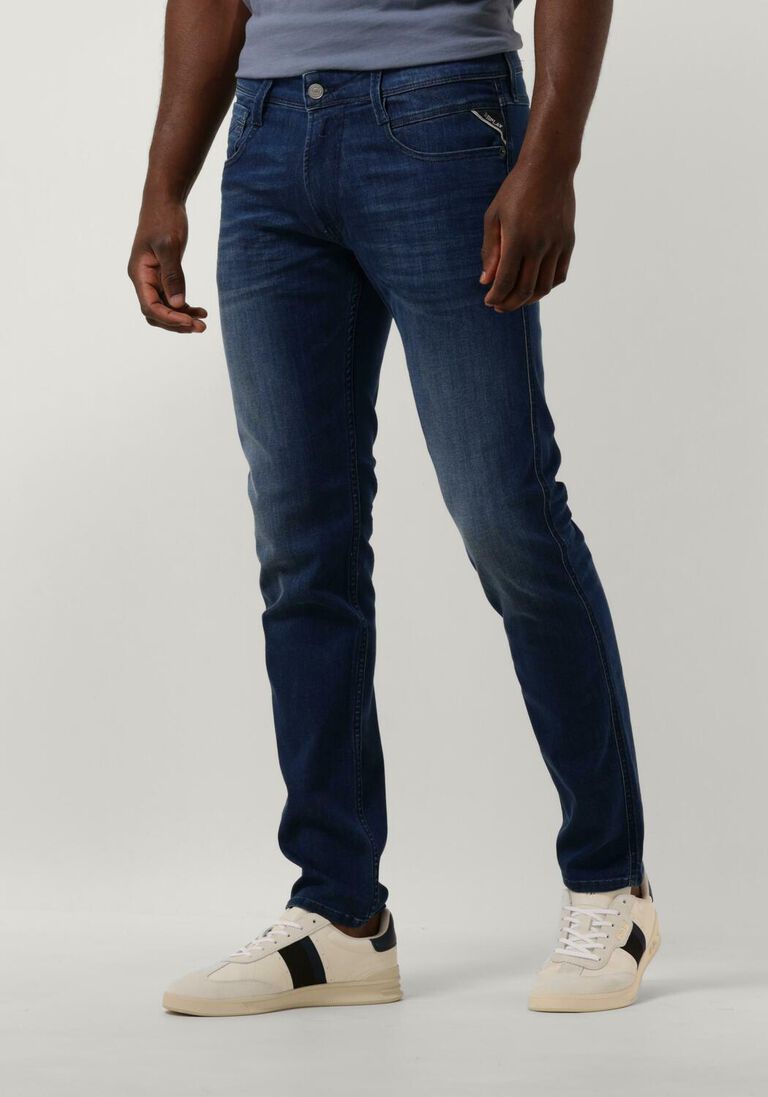REPLAY blauwe replay slim fit jeans anbass pants