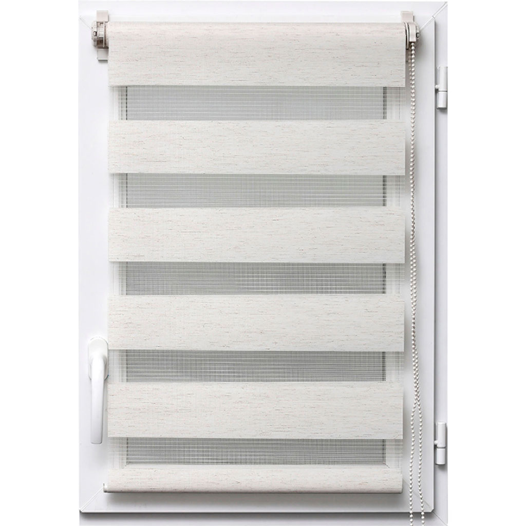 Store enrouleur jour nuit beige chiné 60x250cm