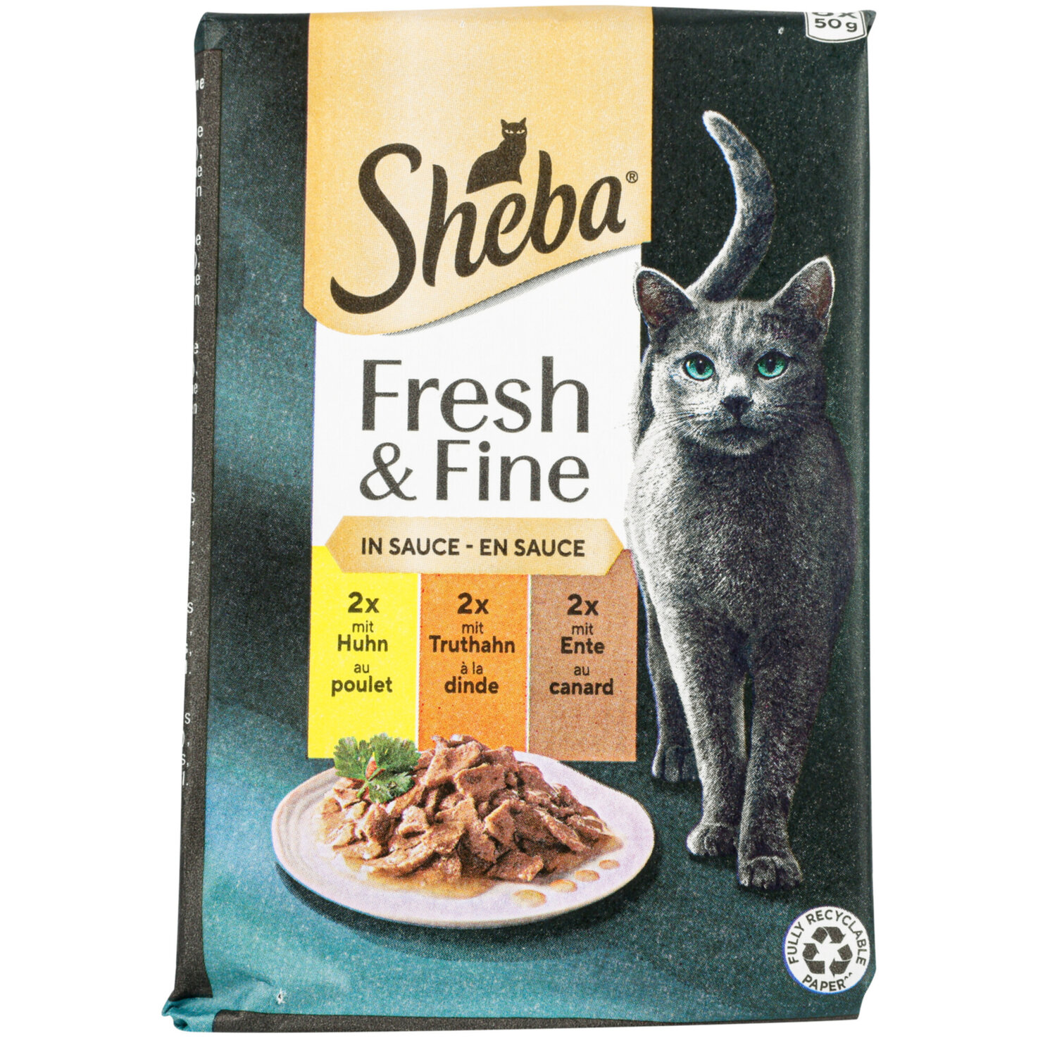 Sheba Fresh & Fine Geflügel Variation Sauce 6x50g