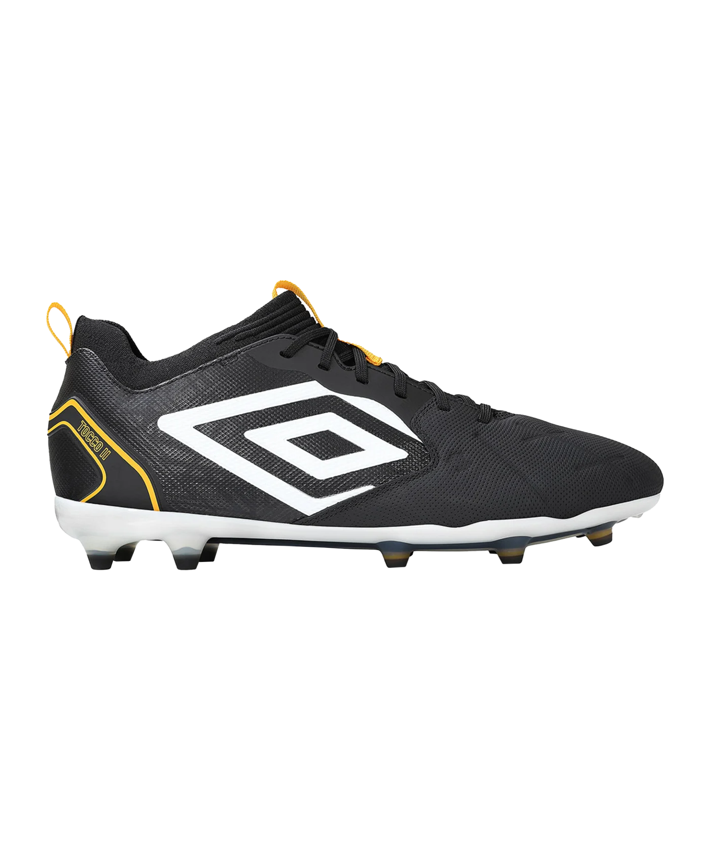 Umbro Tocco II Pro FG Schwarz Weiss Gelb F7EW