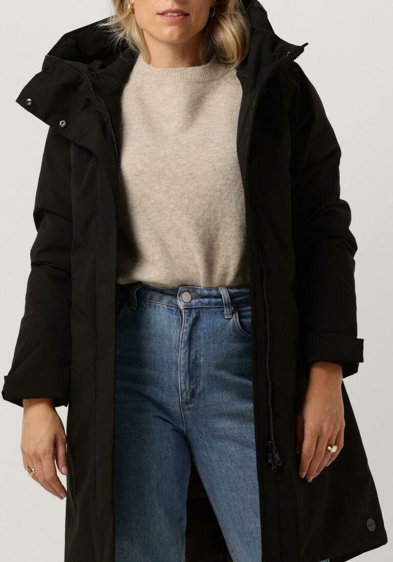 zwarte elvine parka's eline
