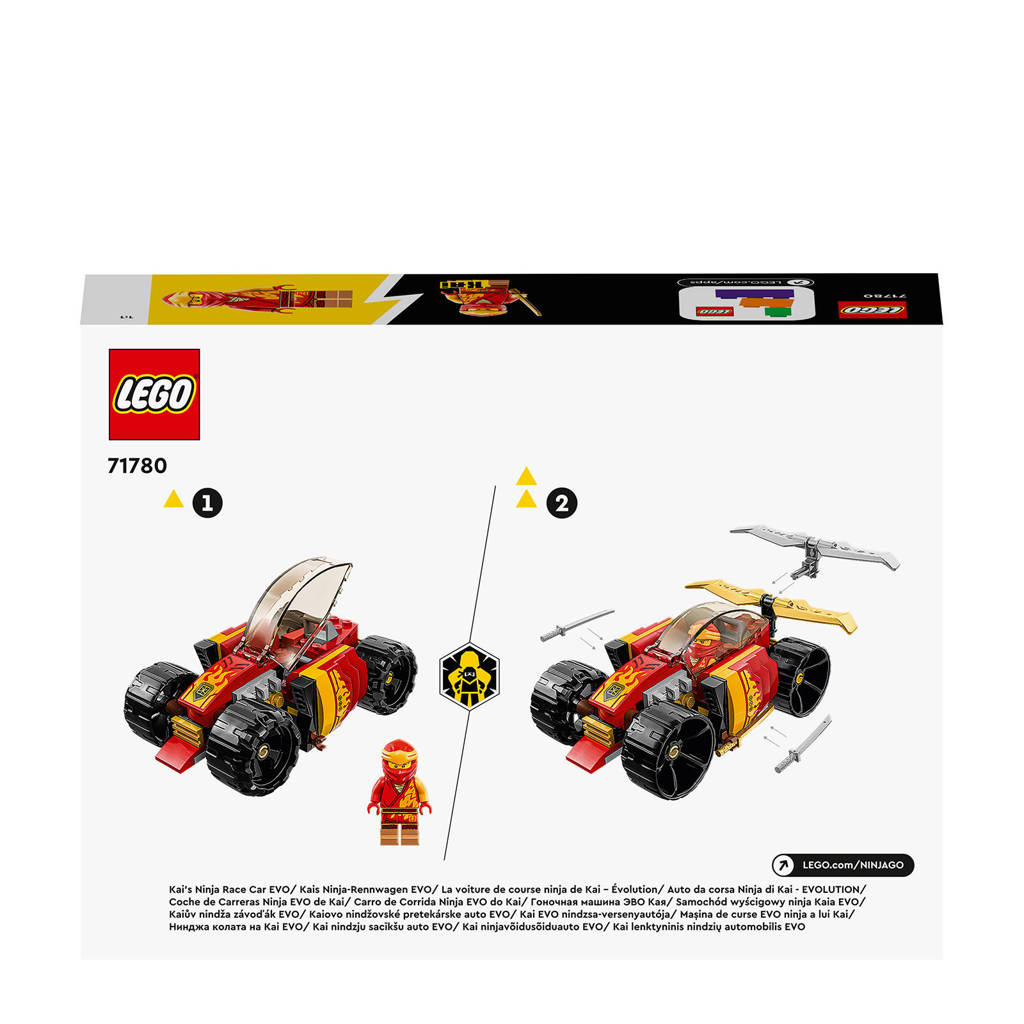 Kai's Ninja racewagen EVO, Auto Speelgoed met Kai Poppetje 71780