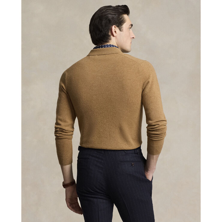 Polo Ralph Lauren 2/27 MERINO RWS-LSL-PLO Latte brown heather