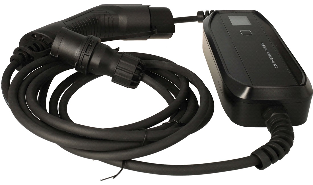 Ladekabel Type 1 - 16A 5m med LCD